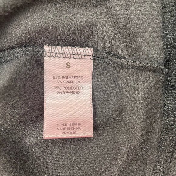 Juicy Couture Pajama Top Sleepwear Rhinestone Bling Logo Velour Black Womens S - Picture 5 of 9